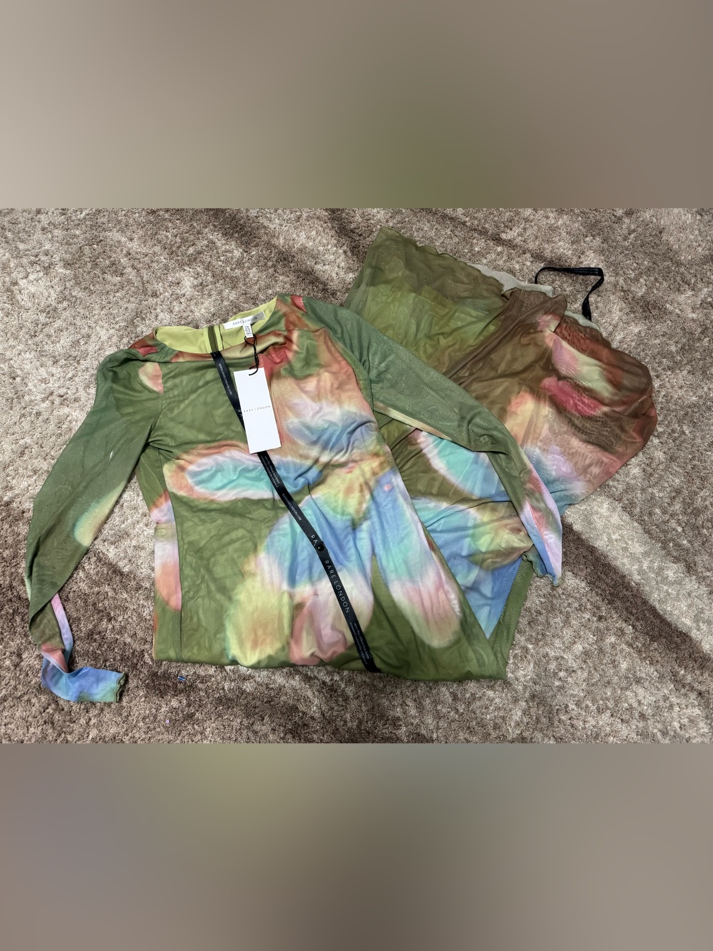 Rare London long sleeve dress